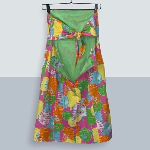 Lilly Pulitzer “Party Lights” Strapless Dress Size 8 - Picture 5 of 5